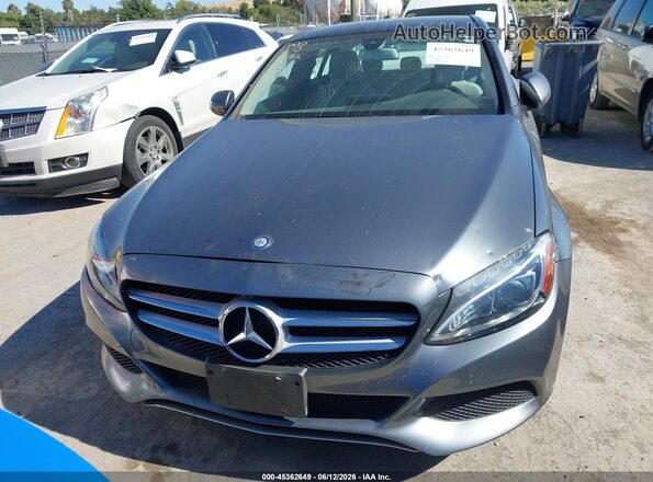 55SWF4JB2HU227637 2017 MERCEDES-BENZ C-CLASS Gray Widok zestawu wskaźników