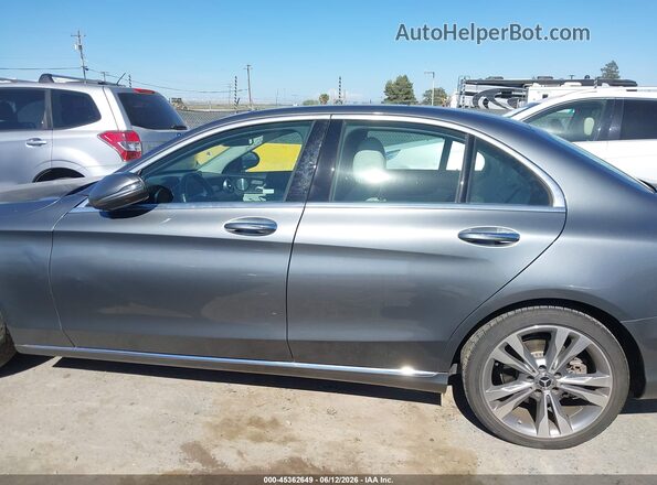 55SWF4JB2HU227637 2017 MERCEDES-BENZ C-CLASS Gray Widok wnętrza 360 stopni