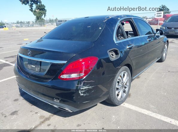 55SWF4JB2JU255668 2018 MERCEDES-BENZ C-CLASS Black Trasero derecho
