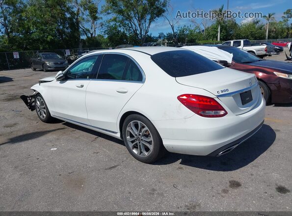55SWF4JB2JU275760 2018 MERCEDES-BENZ C-CLASS Белый Задняя левая четверть