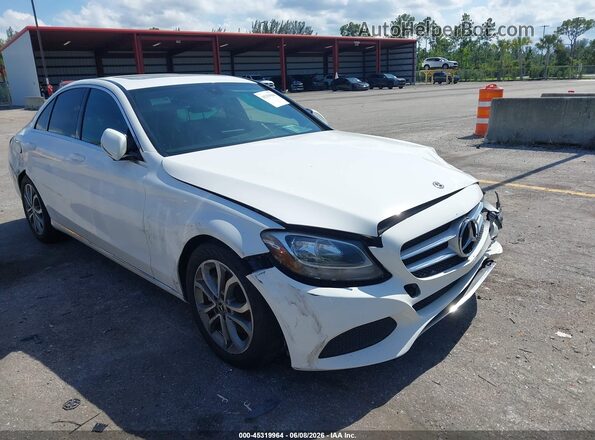 55SWF4JB2JU275760 2018 MERCEDES-BENZ C-CLASS Белый 