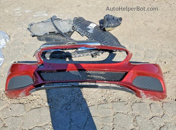 55SWF4JB2JU276343 2018 MERCEDES-BENZ C Red Engine compartment view