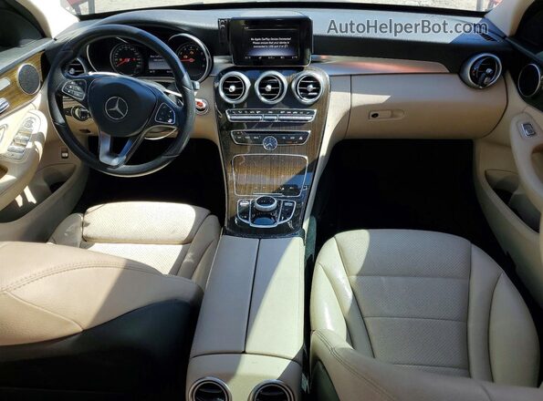 55SWF4JB2JU276343 2018 MERCEDES-BENZ C Red Dashboard view