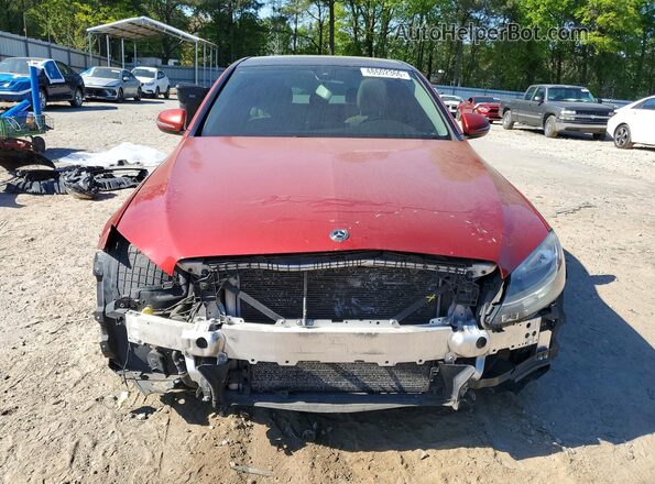 55SWF4JB2JU276343 2018 MERCEDES-BENZ C Red Front view