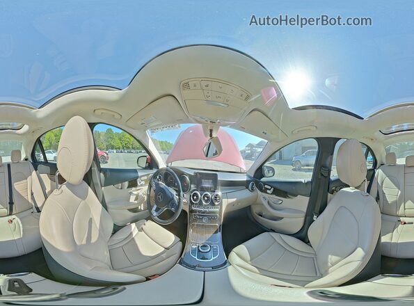 55SWF4JB2JU276343 2018 MERCEDES-BENZ C Red 360 interior view