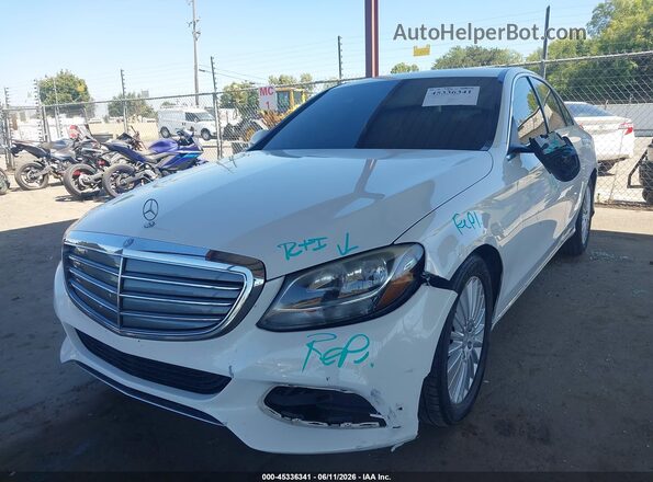 55SWF4JB3GU171206 2016 MERCEDES-BENZ C-CLASS White Առջևի ձախ երեք քառորդ տեսարան