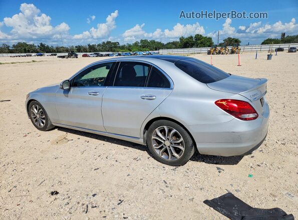 55SWF4JB3GU176308 2016 MERCEDES-BENZ C Серебряный Задняя левая четверть