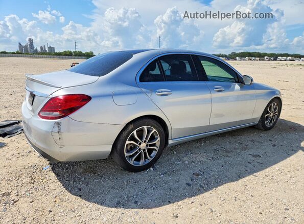 55SWF4JB3GU176308 2016 MERCEDES-BENZ C Серебряный Задняя правая четверть