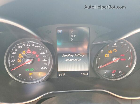 55SWF4JB3GU176308 2016 MERCEDES-BENZ C Серебряный Вид щитка приборов