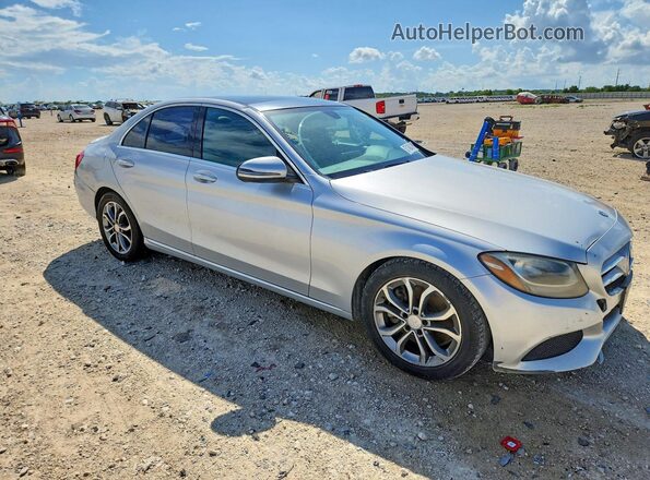 55SWF4JB3GU176308 2016 MERCEDES-BENZ C Серебряный Передняя правая четверть