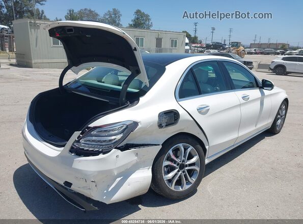 55SWF4JB3HU206103 2017 MERCEDES-BENZ C-CLASS White Tył prawy