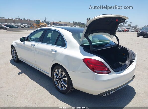 55SWF4JB3HU206103 2017 MERCEDES-BENZ C-CLASS White Tył lewy
