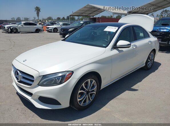 55SWF4JB3HU206103 2017 MERCEDES-BENZ C-CLASS White Przód lewy