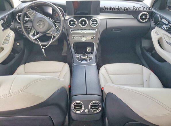 55SWF4JB3HU206649 2017 MERCEDES-BENZ C Silver 