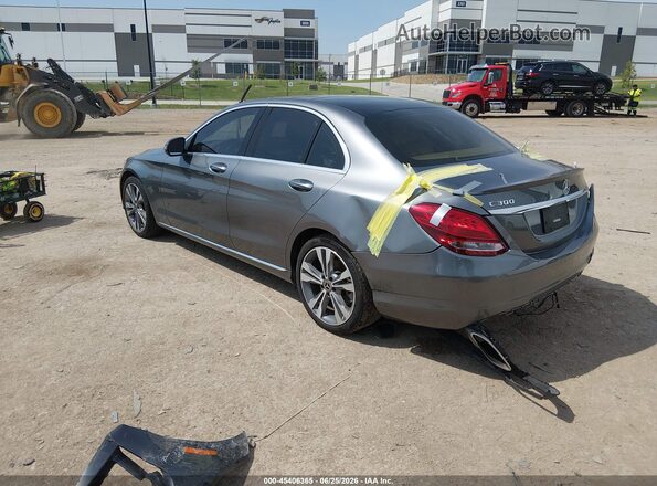 55SWF4JB3HU211141 2017 MERCEDES-BENZ C-CLASS Gray Հետևի ձախ