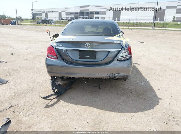 55SWF4JB3HU211141 2017 MERCEDES-BENZ C-CLASS Gray Դիմացի տեսք