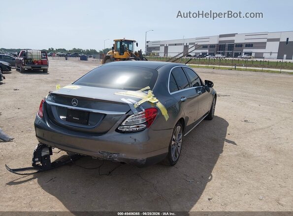 55SWF4JB3HU211141 2017 MERCEDES-BENZ C-CLASS Gray Հետևի աջ
