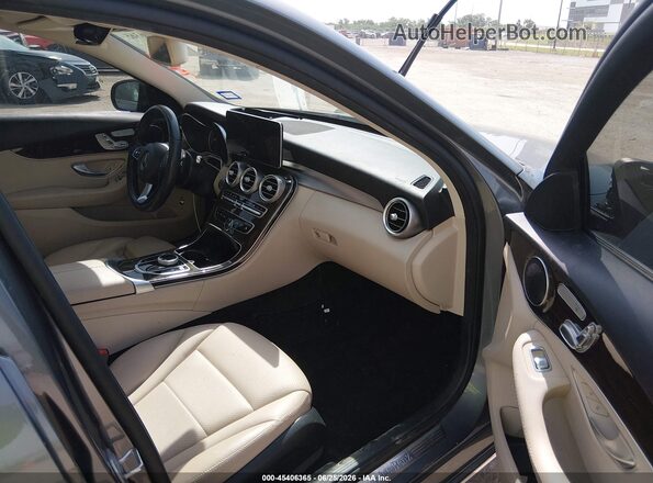 55SWF4JB3HU211141 2017 MERCEDES-BENZ C-CLASS Gray Սալոնի դիմացի տեսք