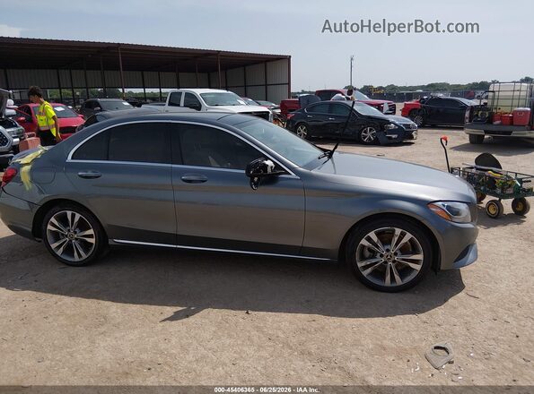 55SWF4JB3HU211141 2017 MERCEDES-BENZ C-CLASS Gray Սալոնի հետևի տեսք