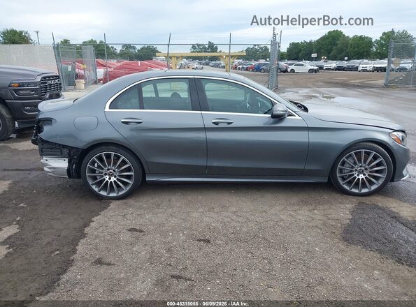 55SWF4JB3HU227274 2017 MERCEDES-BENZ C-CLASS Gray 