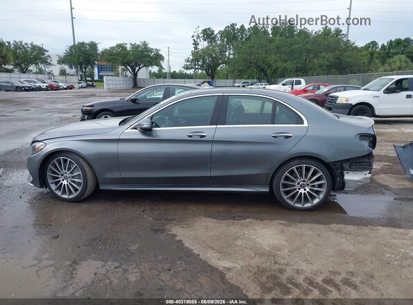 55SWF4JB3HU227274 2017 MERCEDES-BENZ C-CLASS Gray 