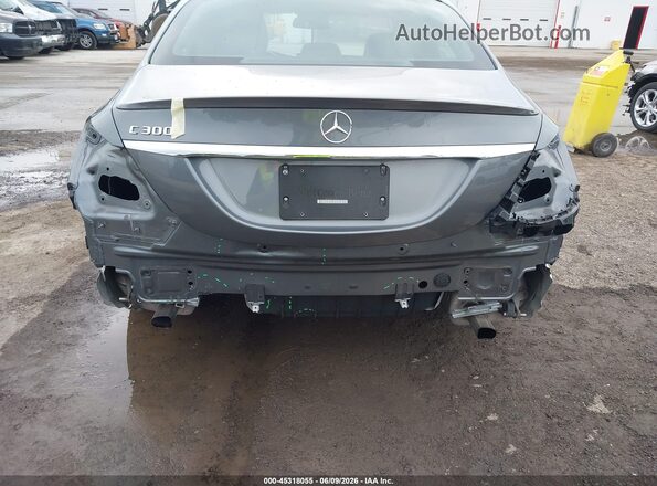 55SWF4JB3HU227274 2017 MERCEDES-BENZ C-CLASS Gray 