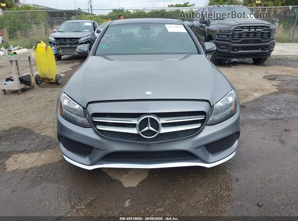 55SWF4JB3HU227274 2017 MERCEDES-BENZ C-CLASS Gray 
