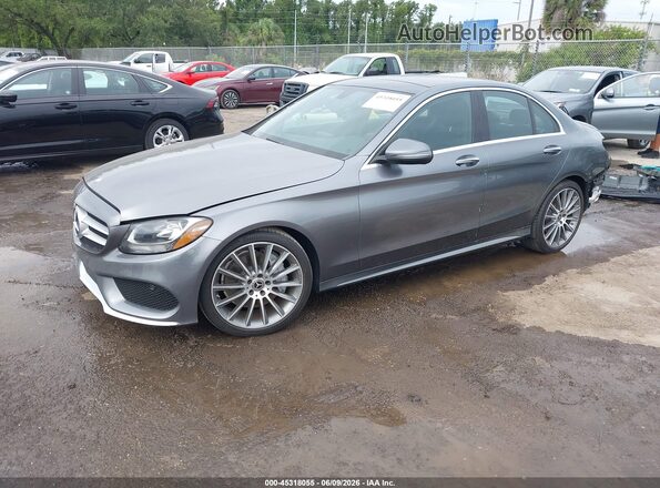 55SWF4JB3HU227274 2017 MERCEDES-BENZ C-CLASS Gray 