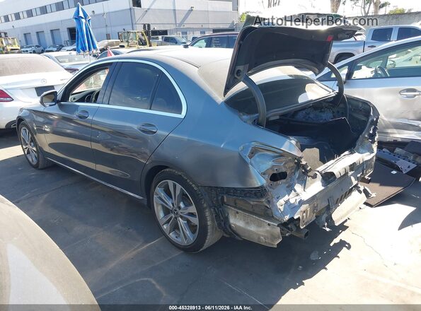 55SWF4JB3HU233141 2017 MERCEDES-BENZ C-CLASS Silver Trasero izquierdo