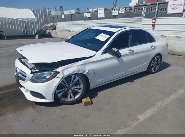 55SWF4JB3JU246770 2018 MERCEDES-BENZ C-CLASS White Front left