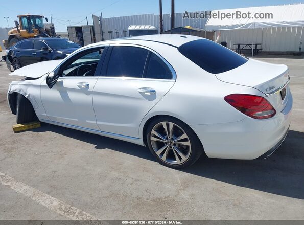 55SWF4JB3JU246770 2018 MERCEDES-BENZ C-CLASS White Rear left