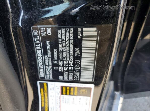 55SWF4JB4GU112049 2016 MERCEDES-BENZ C Черный 