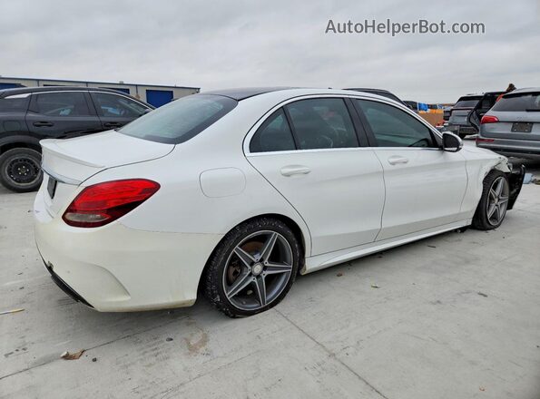 55SWF4JB4HU186492 2017 MERCEDES-BENZ C White Հետևի աջ