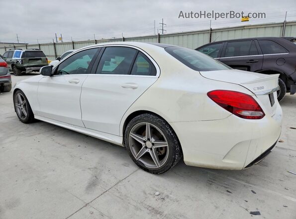 55SWF4JB4HU186492 2017 MERCEDES-BENZ C White Հետևի ձախ