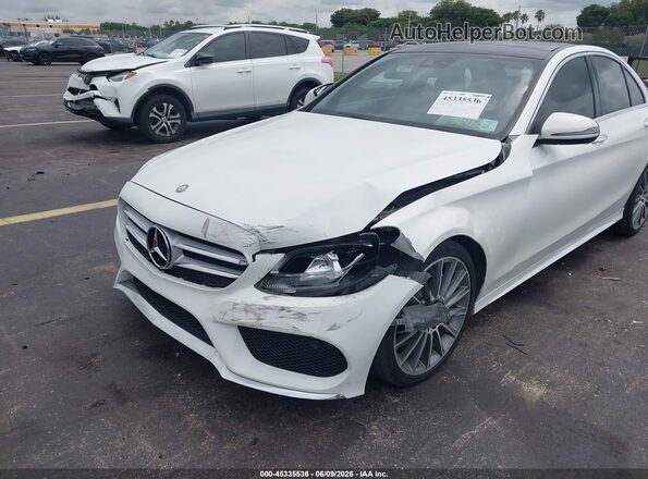 55SWF4JB4HU190610 2017 MERCEDES-BENZ C-CLASS White Вид спереду