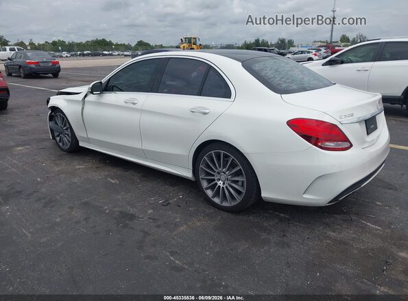 55SWF4JB4HU190610 2017 MERCEDES-BENZ C-CLASS White Задня ліва чверть