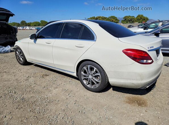 55SWF4JB4HU201654 2017 MERCEDES-BENZ C Белый Задняя левая четверть