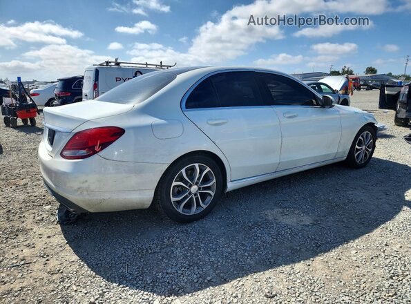 55SWF4JB4HU201654 2017 MERCEDES-BENZ C Белый Задняя правая четверть