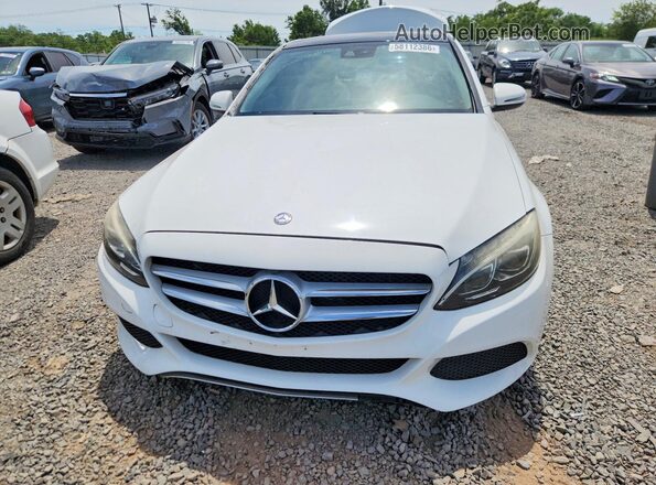 55SWF4JB4HU203324 2017 MERCEDES-BENZ C White Widok z przodu