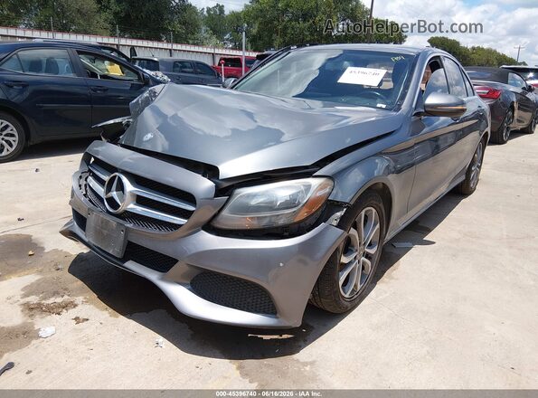 55SWF4JB4HU211939 2017 MERCEDES-BENZ C-CLASS Gray Front left