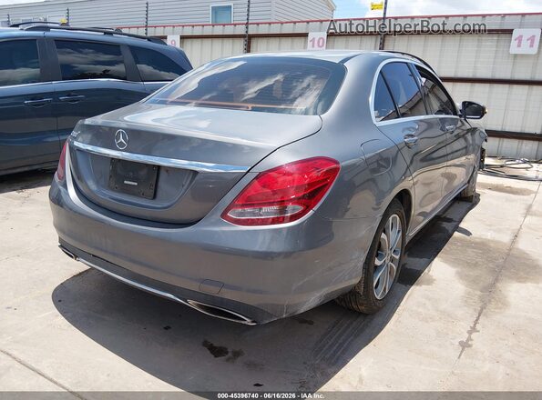 55SWF4JB4HU211939 2017 MERCEDES-BENZ C-CLASS Gray Rear right