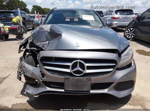 55SWF4JB4HU211939 2017 MERCEDES-BENZ C-CLASS Gray Front view
