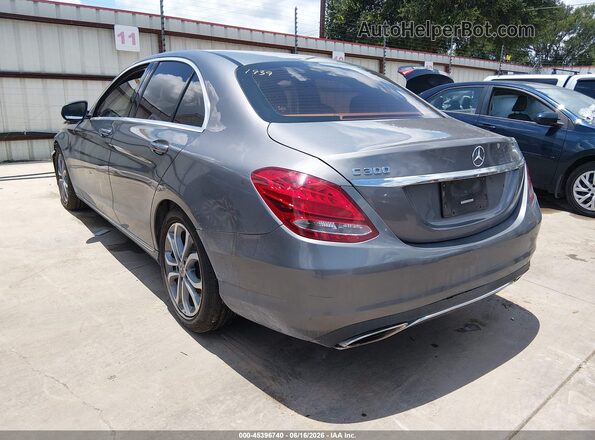 55SWF4JB4HU211939 2017 MERCEDES-BENZ C-CLASS Gray Rear left