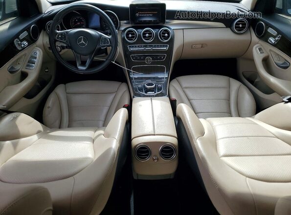 55SWF4JB4HU216204 2017 MERCEDES-BENZ C White წინა პანელის ხედი