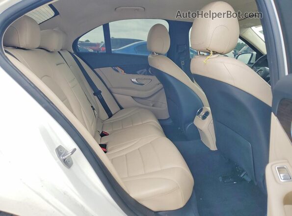 55SWF4JB4HU216204 2017 MERCEDES-BENZ C White უკანა სავარძლების ხედი