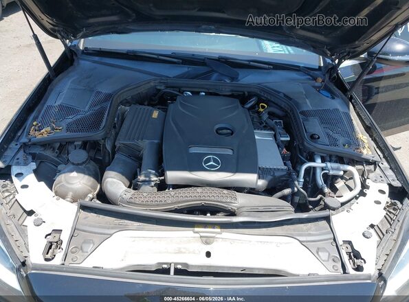 55SWF4JB4HU219779 2017 MERCEDES-BENZ C-CLASS Black Widok z tyłu