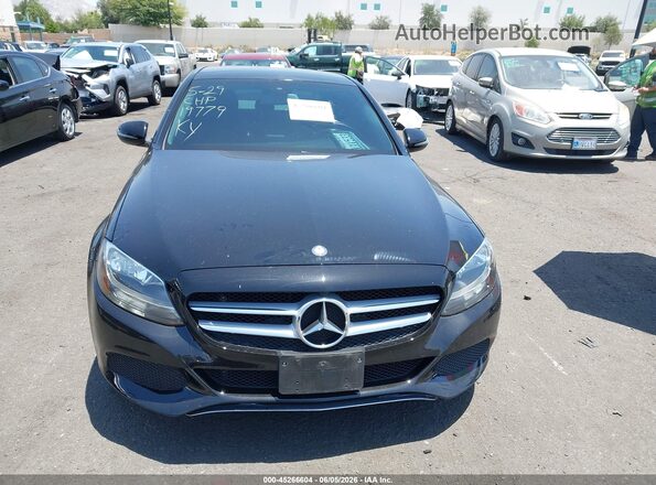55SWF4JB4HU219779 2017 MERCEDES-BENZ C-CLASS Black Widok zestawu wskaźników