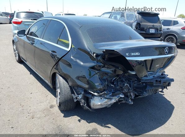 55SWF4JB4HU219779 2017 MERCEDES-BENZ C-CLASS Black Tył lewy
