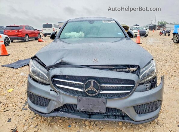 55SWF4JB4JU247748 2018 MERCEDES-BENZ C Gray Դիմացի տեսք