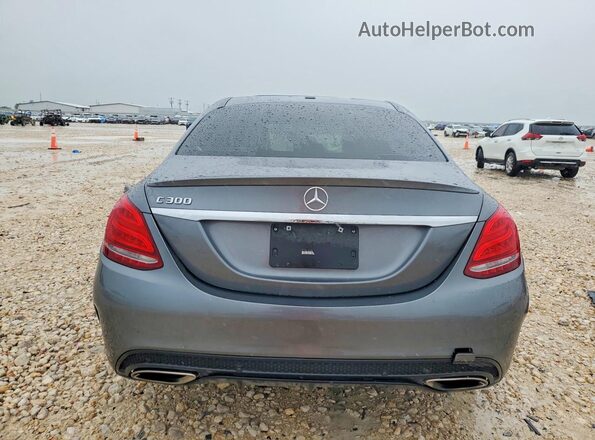 55SWF4JB4JU247748 2018 MERCEDES-BENZ C Gray Հետևի տեսք